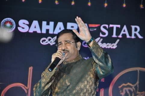 Singer Sudesh Bhosle singing in th new year at Sahara Start at Sahara Star