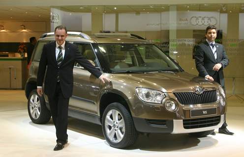 New Delhi,05 Jan 2010- The launch of Skoda''s'''' Yeti'''' at the ''''10 th Auto Expo 2010'''', in New Delhi on Teusday