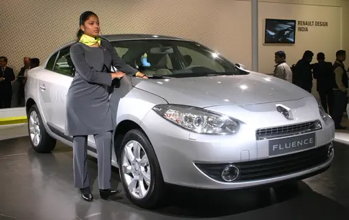 New Delhi,05 Jan 2010- Renault&quot;s ''''Fluence'''' at the ''''10 th Auto Expo 2010'''', in New Delhi on Teusday