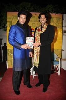 Ayaan and Aman Ali Khan''s book launch of &quot;50 Maestros Recordings&quot; at Olive