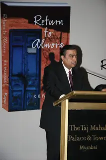 Mukesh Ambani at Nobel laureate, RK Pachauri book launch &quot;Return to Almora&quot; at Taj