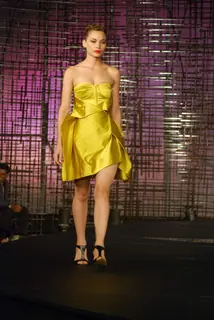 A model walking at designers Gauri, Nainika and JJ Valaya Show at Chivas Tour at Grand Hyatt
