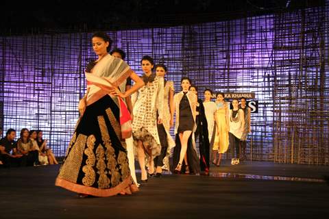 Models walking at designers Wendell Rocdericks Show at Chivas Tour at Grand Hyatt