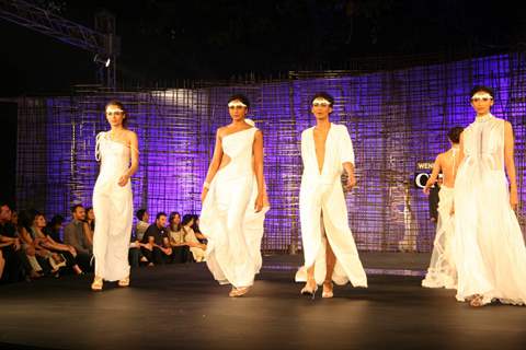 Models walking at designer Wendell Rocdericks Show at Chivas Tour at Grand Hyatt