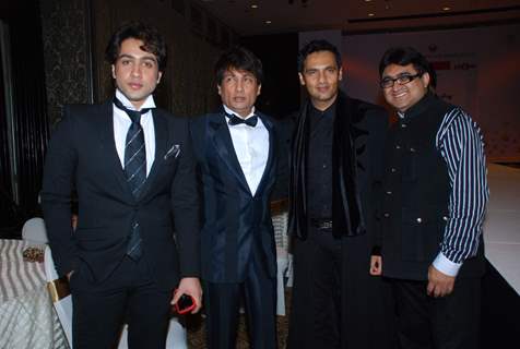 Adhyayan Suman, Shekhar Suman and Marc Robinson at CPAA fashion show at Taj Hotel