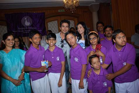 Shahid Kapoor and Amrita Rao at NGO Swayamsiddh Marathon press meet in Le Meridien