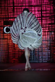A model walking at designer Rohit Bal Show at Chivas Studio in Grand Hyatt Mumbai on Sunday Night