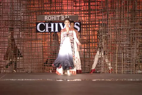 Models walking at designer Rohit Bal Show at Chivas Studio in Grand Hyatt Mumbai on Sunday Night
