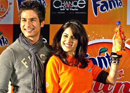 Genelia D''Souza & Shahid kapur launch &quot;Fanta Fan Dance Challenge - Chance pe Dance