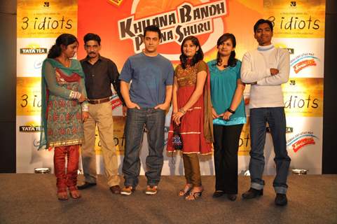 Aamir Khan meet Tata Tea-3 Idiots contest winners