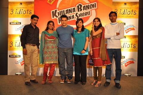 Aamir Khan meet Tata Tea-3 Idiots contest winners