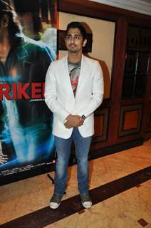 Bollywood actor Siddharth at the music launch of &quot;Striker&quot; in Mumbai