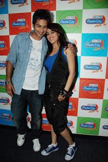 Bollywood actors Shahid Kapoor and Genelia D'' Souza at the promotional event of their upcoming movie &quot;Chance Pe Dance&quot; at Radio City 911 FM