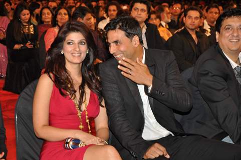 Twinkle khanna and Akshay kumar at Stardust Awards 2010 in Mumbai