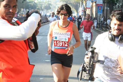 Bollywood actress Gul Panag at Marathon High Res in Mumbai