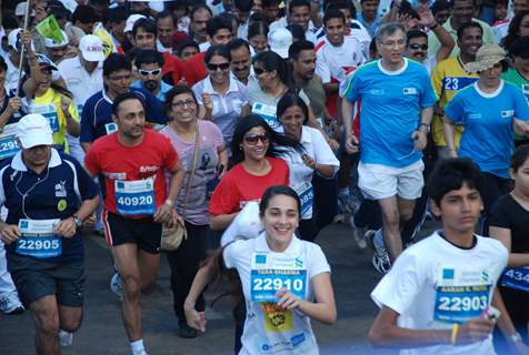 Bollywood actors Rahul Bose and Konkona Sen Sharma at Marathon High Res in Mumbai