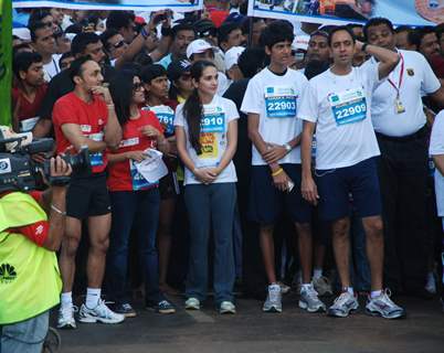 Bollywood actors Rahul Bose and Konkona Sen Sharma at Marathon High Res in Mumbai