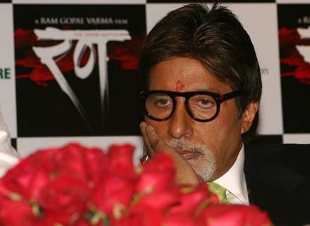 Bollywood star Amitabh Bachchan in New Delhi to promote his film'' ''''Rann'''' on Tuesday 19 jan 2010