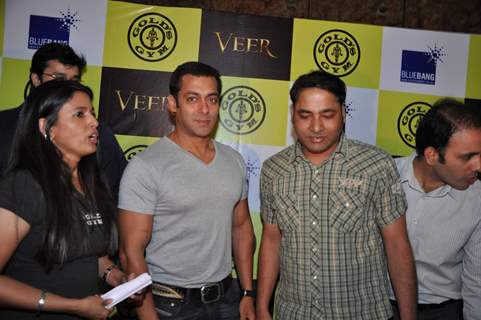 Bollywood actor Salman Khan at the promotional event of &quot;Gold''s Gym and Veer Strength Challenge&quot;