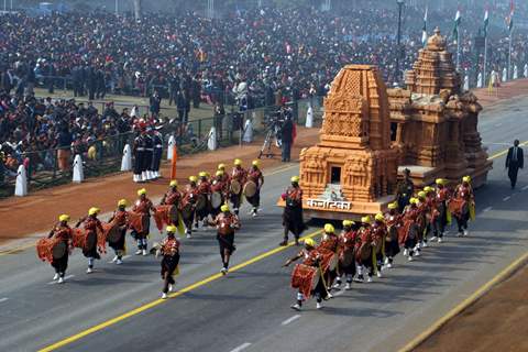 Republic day rehearsal at Rajpath on Saturday New Delhi, 23 Jan 2010