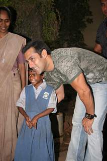 Salman Khan at St Catherine''s Home at Andheri