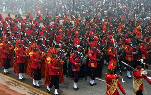 The Republic Day Parade at Rajpath on Teusday at New Delhi