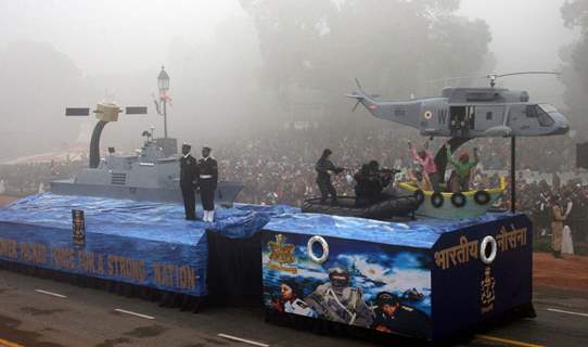 The Republic Day Parade at Rajpath on Teusday at New Delhi