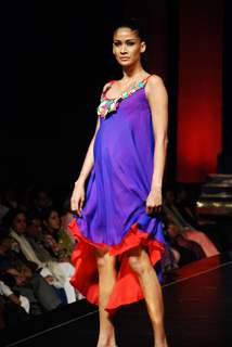 Model walks the ramp for top designers on Source Show at Grand Hyatt