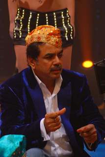 Bollywood actor Paresh Rawal on location of film &quot;Na Ghar Je Na Ghat Ke&quot; at Filmistan
