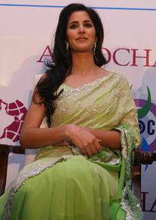 Bollywood actor Katrina Kaif at an event to collect an award for excellence in performing arts, Katrina was invited to collect her pending award for excellence in performing arts 2009 by the Associated Chambers of Commerce and Industry of India