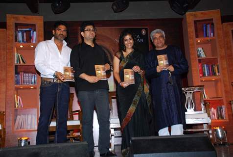 Sunil Shetty, Javed Akhtar at Mohyna Srinivasan book launch at Blue Frog