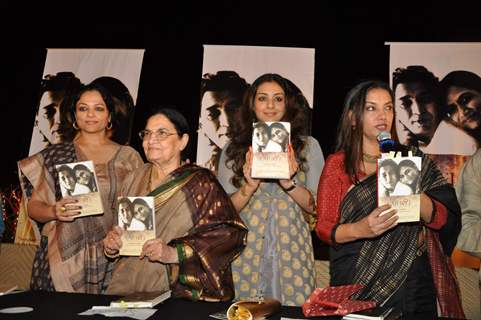 Tabu and Shabana Azmi at Kaifi Azmi Book launch at Andheri, Mumbai