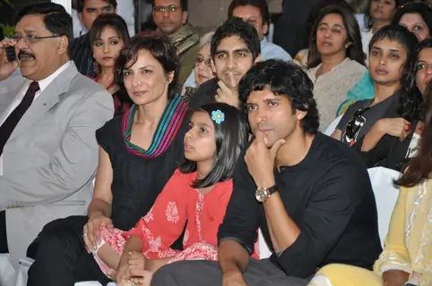 Farhan Akhtar at Kaifi Azmi Book launch at Andheri, Mumbai
