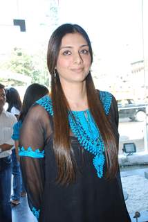 Bollywood actor Tabu at the promotional event of her upcoming movie &quot;Toh Bat Pakki&quot; at Riyaz Ganji store in Juhu, Mumbai