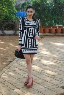 A model at the Elle Race at Mahalaxmi Race Course