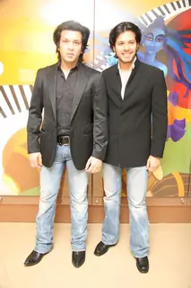 Ayaan and Amaan Ali at the Berkley school inauguration at Juhu