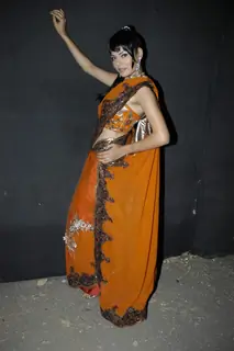 A model walks the ramp for KBJ group fashion show by designer Archana Kocchar at Sahara Star
