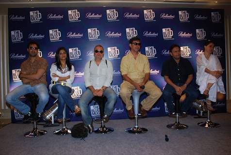 Ranvir Shorey, Vinay Pathak and Konkona Sen Sharma at The Blue Mug play press meet