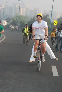 Sohail at Cyclothon at Bandra