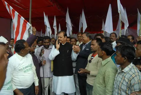 Tribal groups from several states across the country held a protest in New Delhi on Wednesday demanding they be listed under a distinct ''Religion Code'' in the 2011 population census Union Minister of Food Processing Industries Subodh Kant