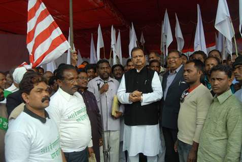 Tribal groups from several states across the country held a protest in New Delhi on Wednesday demanding they be listed under a distinct ''Religion Code'' in the 2011 population census Union Minister of Food Processing Industries Subodh Kant