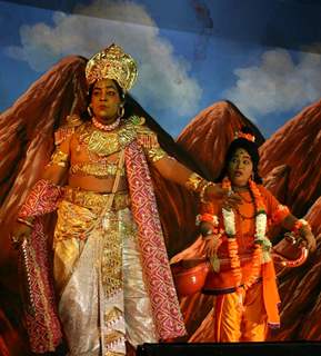 A family based theater from Andhra Pradesh ''''Surabhi'''' presenting drama &quot;Bhaktha Prahlada&quot;, in New Delhi on Thrusday 25 Feb 2010