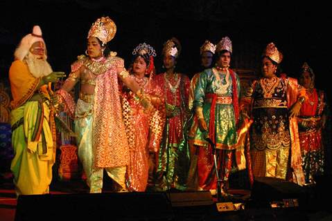 A family based theater from Andhra Pradesh ''''Surabhi'''' presenting drama &quot;Bhaktha Prahlada&quot;, in New Delhi on Thrusday 25 Feb 2010