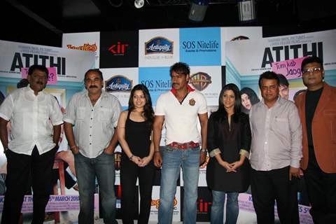 Ajay Devgan and Konkona Sen Sharma at Atithi Tum Kab Jaonge music launch