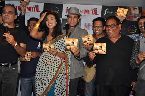 Rituparna Sengupta and Rohit Roy on music launch of upcoming movie Mittal V/s Mittal at Cest la Vie