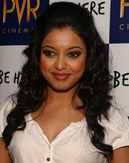 Bollywood actress Tanushree Dutta in New Delhi on Wednesday to promote her film &quot;Rokkk&quot;