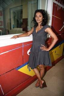 Tanishta Chaterjee at Big FM studios at Andheri