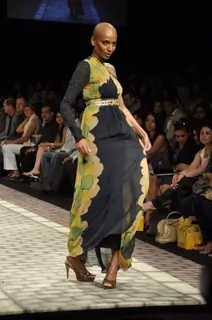 A model walk on the ramp during the Lakme Fashion Week on Day 1
