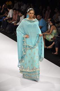 Models walk on the ramp for Rocky S at Lakme Fashion Week 2010