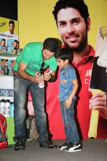 Cricketer Yuvraj Singh official merchandise launch at Inorbit Mall